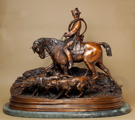 CLASSIC BRONZE THE HUNT OF THE FOX