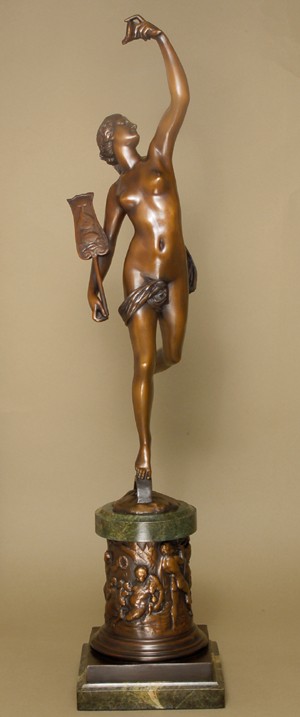 EXQUISITE GLORIOUS ENTICING WOMAN  BRONZE SCULPTURE