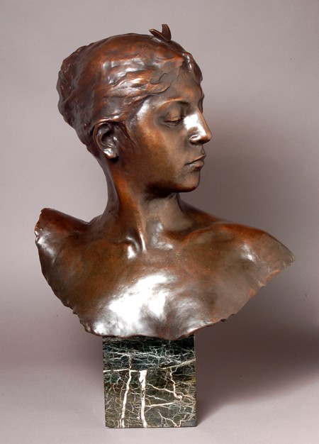 EXQUISITE GORGEOUS BUST OF DIANE  BRONZE SCULPTURE