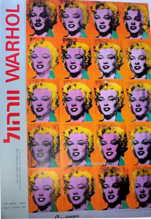 WARHOL EXHIBITION ISRAELI MUSEUM ART EXHIBITION PRINT POSTER
