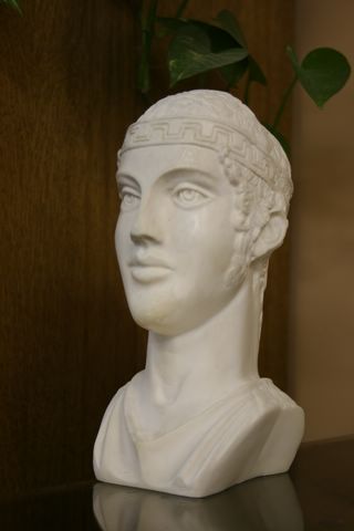 STUNNING CHARIOTEER HEAD STATUE SCULPTURE