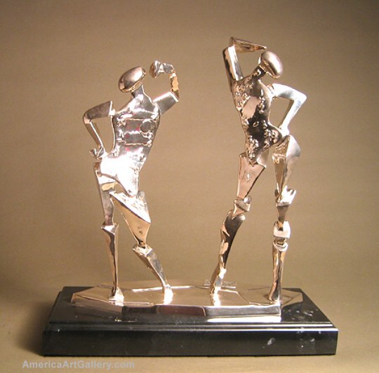 EXCEPTIONAL RARE EXCLUSIVE SALVADOR NIGHT AND DAY SCULPTURE