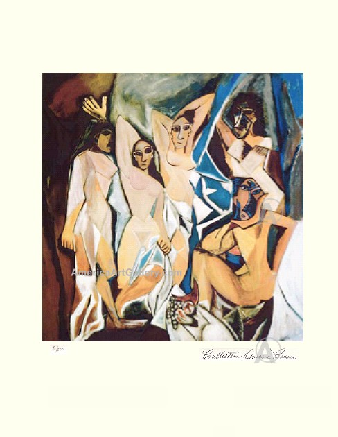 PABLO PICASSO DEMOISELLES D'AVIGNON SIGNED L/E w/ COA