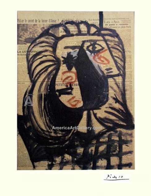 PABLO PICASSO COOL M�LANGE COMPOSITION LITHOGRAPH PRINT
