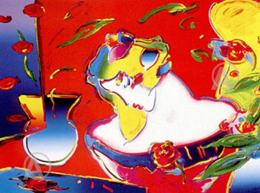 RARE! STUNNING PETER MAX LADY DREAMER HAND SIGNED w/COA
