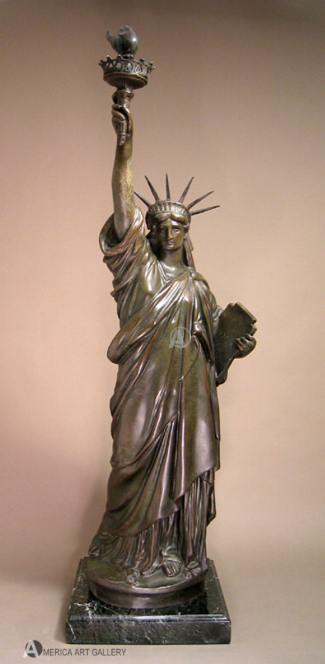 MUST SEE! EXTRAORDINARY BRONZE STATUE OF LIBERTY