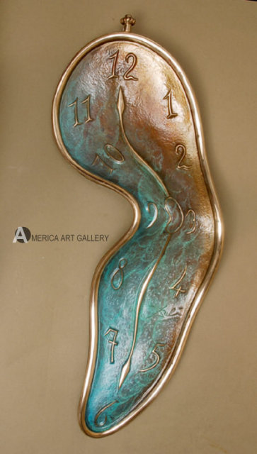 RARE! DALI PERSISTENCE of MEMORY SIGNED L/E BRONZE w/CO